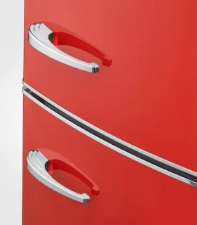 Severin RKG 8997 Retro Combi Koelkast Rood