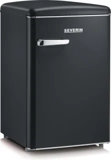 Severin RKS 8832 Retro Tafelmodel Koelkast Mat Zwart