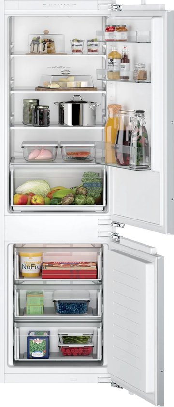 Siemens iQ100 KI86NNFE0 Koelvriescombinatie Inbouw 260L