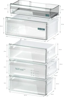 Siemens iQ300 KG49NXIBF koel-vriescombinatie RVS XL