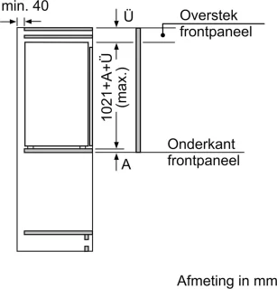 Siemens iQ300 KI31RVFE0 Inbouwkoelkast