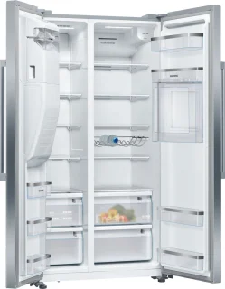 Siemens iQ500 KA93GAIDP Amerikaanse koel-vriescombinatie RVS