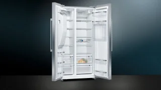Siemens iQ500 KA93GAIDP Amerikaanse koel-vriescombinatie RVS