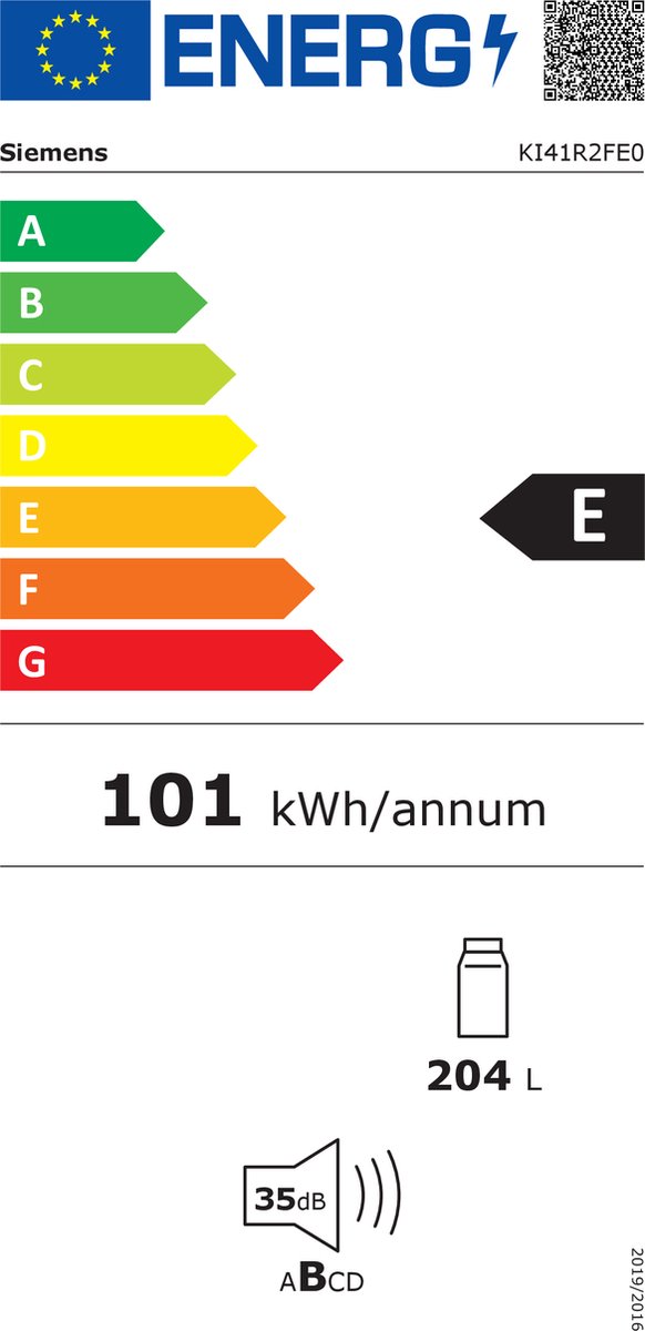 Siemens KI41R2FE0 inbouwkoelkast