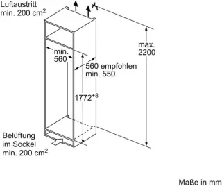Siemens KI81RNSE0 iQ100 inbouwkoelkast