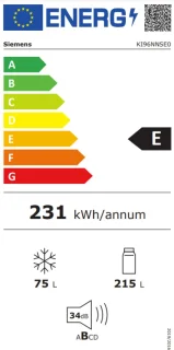 Siemens KI96NNSE0 iQ100 Inbouw koel-vriescombinatie