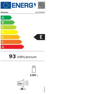 Siemens KU21RADE0 inbouwkoelkast