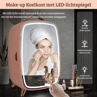 Skincare Beauty Fridge Mini Koelkast 6L Flamingo