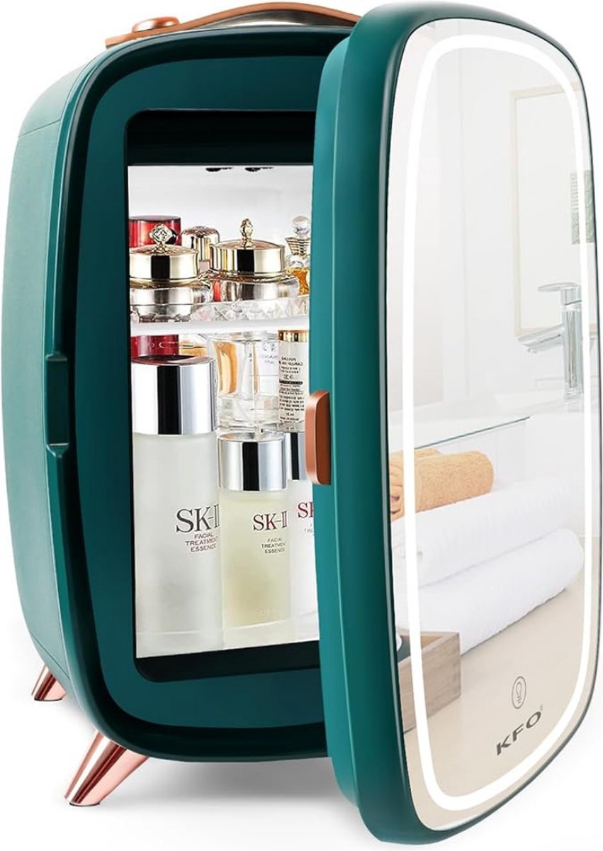 De Skincare Beauty Fridge Mini Koelkast 6L Groen in één oogopslag