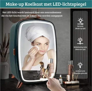 Skincare Beauty Fridge Mini Koelkast 6L Groen