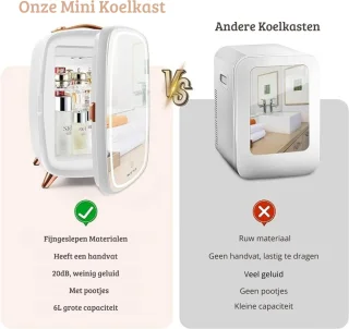 Skincare Beauty Fridge Mini Koelkast 6L Wit