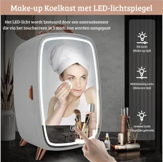 Skincare Beauty Fridge Mini Koelkast 6L Wit