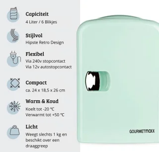 Skincare Beauty Fridge Mini Koelkast Mint
