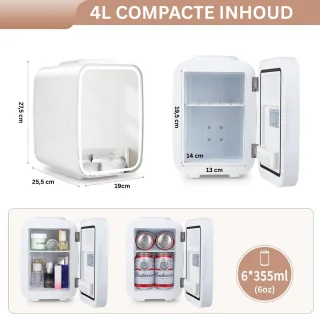 Skincare Fridge 4L Beautyfridge Wit