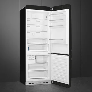 Smeg FAB38RBL5 Koelvriescombinatie Zwart Scharnier Rechts