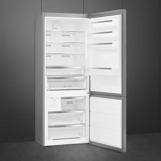 Smeg FC48XDNE koel-vriescombinatie roestvrijstaal