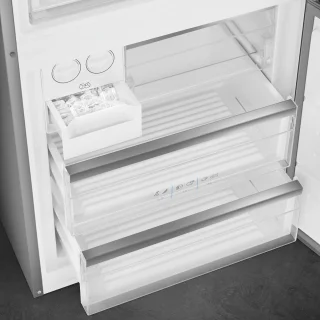 Smeg FC48XDNE koel-vriescombinatie roestvrijstaal