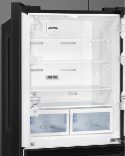 SMEG FQ55FNDE Amerikaanse koelkast zwart