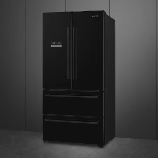 SMEG FQ55FNDE Amerikaanse koelkast zwart