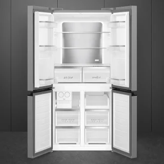 Smeg FQI48XD Vrijstaande Franse deur koelkast