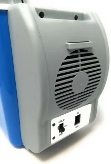 SnelShoppen portable mini koelkast voor auto en caravan, 7,5 l, grijs en blauw