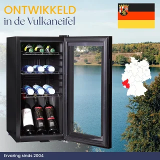 Sommertal drankkoelkast zwart touchscreen slot F