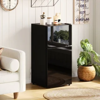 STILVORA Mini Koelkast 60 L Zwart: compact, stil en stijlvol