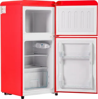 Sweiko Mini Koel-vriescombinatie Retro Rood 60L