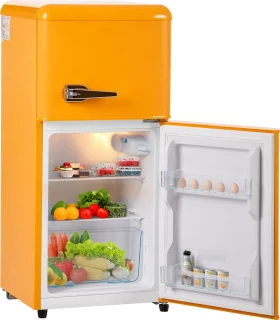 Sweiko Mini Koelkast Retro Geel 60L
