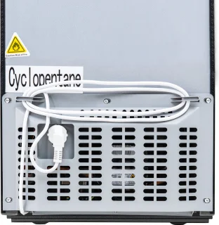 Sweiko Mini koelkast zwart 60L koel-vriescombinatie dubbele deur