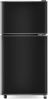 Sweiko Mini koelkast zwart 60L koel-vriescombinatie dubbele deur