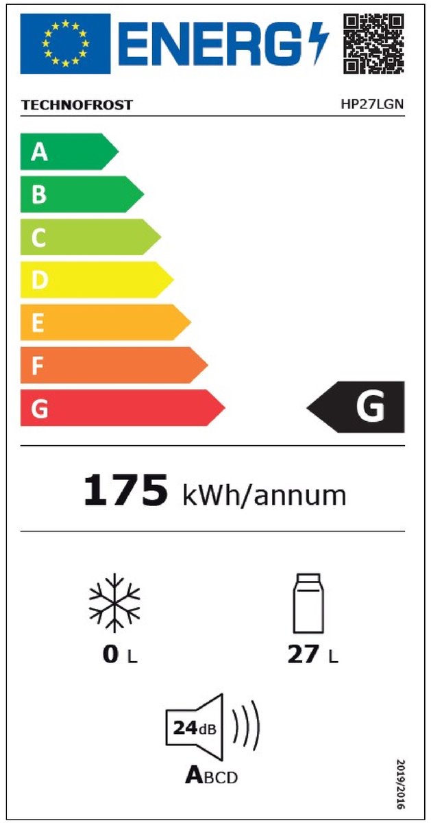 Wat vinden we goed aan de Technomax HP27LGN minibar koelkast 27L