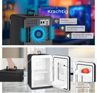 tectake Mini-Autokoelkast 14L Draagbare Minibar