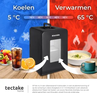 tectake Mini-Autokoelkast 14L Draagbare Minibar