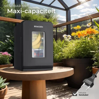 tectake Mini-Autokoelkast 14L Draagbare Minibar