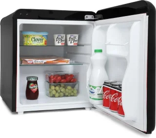 Temptech VINT450Black retro mini koelkast 45L