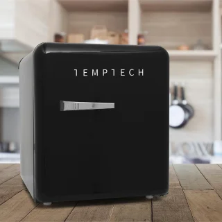Temptech VINT450Black retro mini koelkast 45L