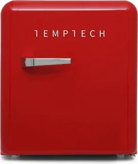 Temptech VINT450Red retro mini koelkast 45L rood