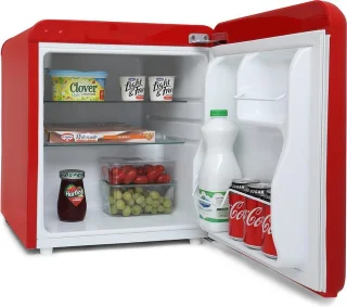 Temptech VINT450Red retro mini koelkast 45L rood