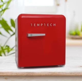 Temptech VINT450Red retro mini koelkast 45L rood