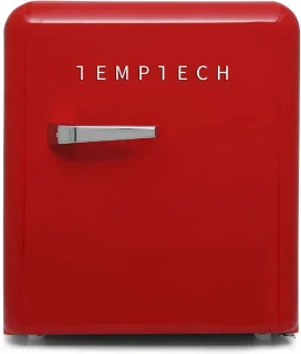 Temptech VINT450Red retro mini koelkast 45L rood