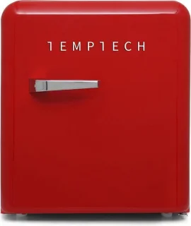 Temptech VINT450Red retro mini koelkast 45L rood