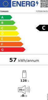 Wat vinden we goed aan de Tomado TLT5501W tafelmodel koelkast