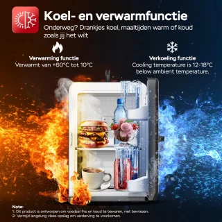 TurboTronic EC15 Mini Koelkast 15L Zwart