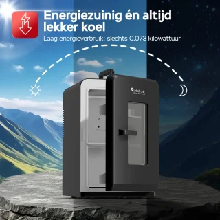 TurboTronic EC15 Mini Koelkast 15L Zwart
