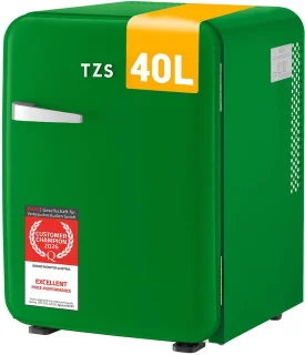 TZS First Austria mini koelkast 40 liter retro donkergroen