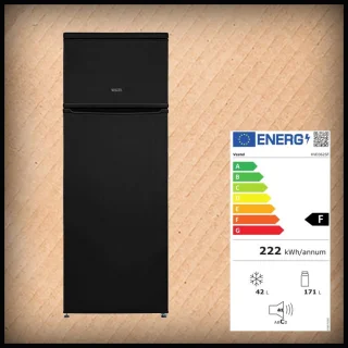Vestel KVD362SF Zwart Koelvriescombi 145cm