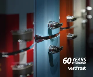 Vestfrost Retro NoFrost koel-vriescombinatie blauw