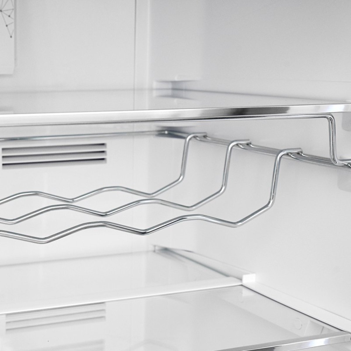 Vestfrost VR-FB373-2H0B koelvriescombinatie zwart glasdeur