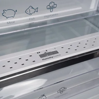 Vestfrost VR-FB383-2H0B Koel-Vriescombinatie Zwart Glas